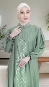 AVIAS SETLONG TUNIK CRINKLE ALEYA MIX BRUKAT TILE TERBARU 2025 / SETELAN ARABIC STYLE TERLARIS