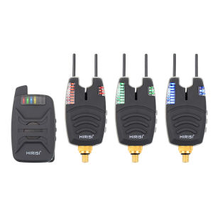 Carp Fishing Alarm Set Wireless Fishing Bite Indicator 1+4 Set with Sound LED Light Warning B1230