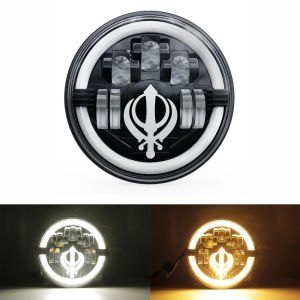 7 inch Motorcycle Led Headlight Hi/Low Beam Turn Signal Lamp DRL Moto Light For Royal Enfield Himalayan Motorcycle Headlamp.