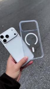 for Magsafe Transparent Strong Magnetic Phone Case for iPhone 18 ProMax 17 16 15 14 Pro Max Plus 18Pro Shockproof Acrylic Cover