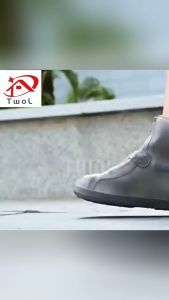 TWOL SHOP stock no. 910  ，1pair Rain Shoes Cover Waterproof Anti -Slip Male Womens Womens Waterproof Shoe Cover