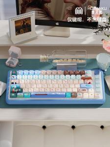 Keycap Original Titanic MDA ความสูงห้าด้านพิมพ์ด้วยวิธีการสานอุณหภูมิป้องกันการสึกหรอได้ดี มอเตอร์ไซค์ที่มีเอกลักษณ์เฉพาะตัว