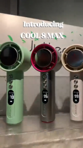 Jiditech Cool Max8 Fan 4-in-1 Multi-Function Mini Fan High Speed Cooling Fan With Lanyard 199 Speed Mini Turbo Fan Multifunctional With Powerbank & Flashlight
