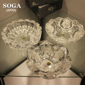 Special Sale Japanese Original Soga Crystal Glass Transparent Ashtray Gift Home Glass Japanese Creative Fashion