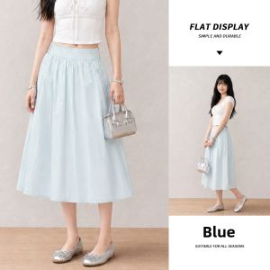 spao | Lightweight High-Waist A-Line Skirt Mid-Length