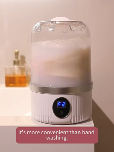 1L Mini Washing Cup for Easy in Washing Towels Underwear Socks Wireless 1500mAh Rechargeable Portable for Travel