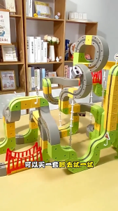 Magnetic Train Track Building Toys DIY Electric Railway Set  Creative Building Blocks Birthday Children Gifts