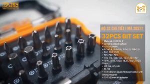 Bộ vít và tuýp 28 chi tiết Tolsen 20376 - Hàng chính hãng.