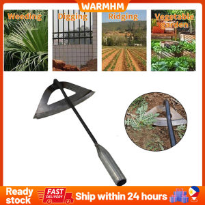 Durable Steel Hardened Hollow Hoe Multifunctional Triangular Arc Hand-hold Gardening Shovel Weeding Rake Digging Hoe Weeding Rake Planting Vegetables Farm
