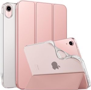 MoKo Case Fit New iPad Mini 7 (A17 Pro) 2024 iPad Mini 6th Generation Case 2021 (8.3-inch) iPad Mini 6 Case Soft TPU Translucent Frosted Back Cover Case for iPad Mini 7th Tablet  Protective Case