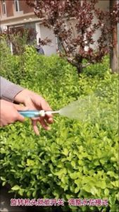 PRADO MALAYSIA 1/2" Full Brass Nozzle Water Pipe Joint High-Pressure Direct Sprinkler Connector Garden Hose Adjustable Pressure Washer Water Pipe Joint Sprinkler Car Wash Spray Connector 高压喷头