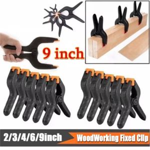 2/3/4/6/9 inches Nylon Spring Clamp Clip Holder Plastic Heavy Duty Clamps for Woodworking Crafts Studios Photography Backdrop Stand