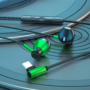 Newmsnr | Tai Nghe Chơi Game Có Dây NEWMSNR Type-C & 35mm HD Mic Hình Chữ L Có Độ Trễ Thấp Dành Cho Tai Nghe Nhét Tai Âm Thanh Vòm Samsung Với Loa Động