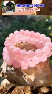 Vòng Tay Đá Thạch Anh Hồng 10 ly “Đánh thức tình yêu trong bạn”