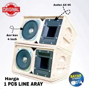 PAKET LENGKAP BOX LINE ARAY PLUS SEPEKER ACR 4 INCH DAN TUWETER AUDAX