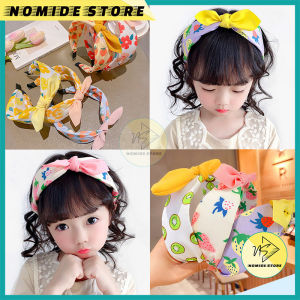 Bando Korea Anak Perempuan Aksen Ikat Pita Kartun Buah Aksesoris Bandana Rambut Lucu Kekinian AK223
