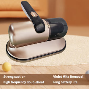 JKUOO Rechargeable Hand-Held Bed Vacuum Cleaner Mattress Sanitizing UV Light for Pillows Cribs Sofa - Portable Cleaning Tool
