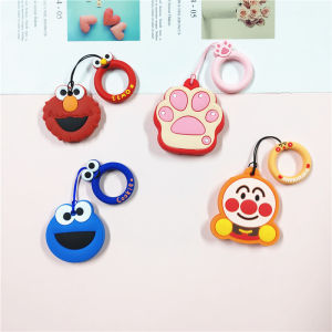 Soft Silicone Access Control Card Holder Elevator Key Fob Drop Shape Induction Community Door Card Women Cartoon Ins Love Couples