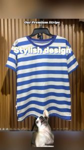 Premium Stripe TShirt For Men And Women Sizes XS to XXL in Different Colors