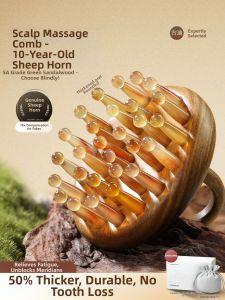 Goodgudi | Therapy Anti-hair Loss Sheep Horn Massage Comb