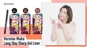 Kiss Me Heroine Eyeliner， Pencil Super Long Lasting Liquid Eyeliner Heroine Beauty Black Smooth Gel Pencil