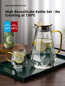 Single | Durable Large Capacity Heat-resistant Glass Cold Water Pitcher