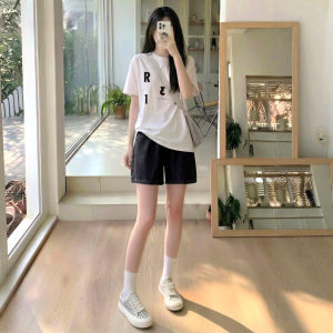 YAYANGREN | Retro Tencel Shorts for Women High Waist Slimming Light Thin