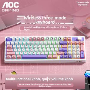 AOC | Silent Triple Mode Gaming Wireless Keyboard