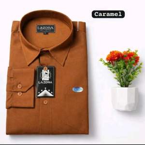 Kemeja pria lengan panjang Slimfit katun premium