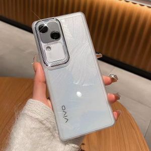 เคสมีกระเป๋าใส่กล้องสำหรับ Oppo Reno 12 5G Reno12 Opporeno12 5G เคสนิ่มสีม่วงสวยงามหนึ่งชิ้นเคสโทรศัพท์มันวาว