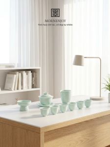 mornenjoy | Celadon Porcelain Tea Set