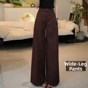 MEITESIJIAONU | Summer Lightweight High Waist Drape Anti-Wrinkle Womens Pants