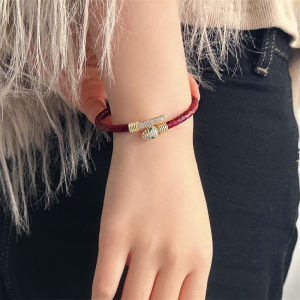 Lucky Snake Zodiac Year Jewelry: Red Bracelet for Women