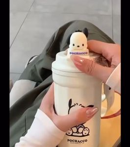 DXUU Termos Mug Coffee & Tea Sanrio 3D Doll Clip Tahan Panas & Dingin Stainless Steel 304 | 480ML