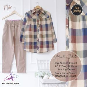 RATI - Setelan Jumbo Katun Premium LD 120 Muat Sampe 90kg Alesha Set by Fashion Hijab Solo