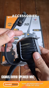 Cignus UVR10 Accessories/ Speaker mic/ Battery/ Earpiece waterproof