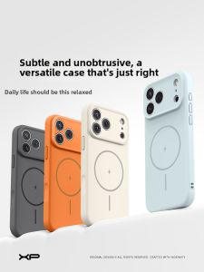 Magnetic Liquid Silicone Full Coverage Anti-drop Protective Case