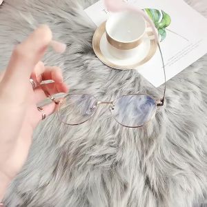 Kacamata Lensa Baca Korea Plus Frame Besi 100% Ori +100 sd +300 Untuk Wanita