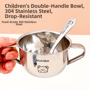 WODEBAIHUI | Cute Baby Food-Grade Stainless Steel Bowl