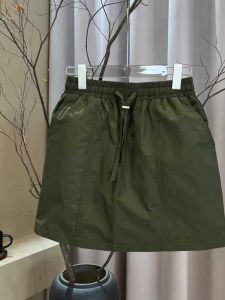 Váy Ngắn Cạp Cao Co Giãn Phong Cách Hàn Quốc Mùa Hè 2025 Mới Cho Nữ Cỡ Lớn Màu Trắng Thon Gọn Đa Năng Thể Thao Váy Nửa Thân