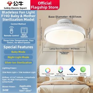 Bull | Leafless Invisible Ceiling Fan Light