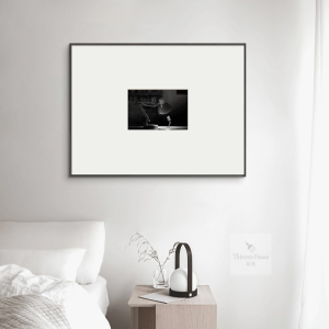 Modern Minimalist Black White Art Photography Wall Decorative Painting for Dining Room Bedroom Model Room Living Room Bed Headboard