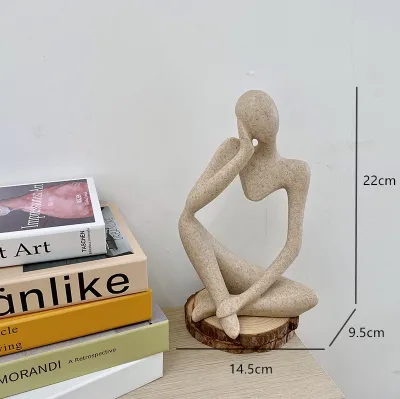 Abstract Art Yoga Figure Desktop Decorative Figurine