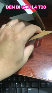 Đèn L4 Bi Cầu 12vol 2 Màu Với 2 Chế Độ gắn xe máy  [ Kèm Pat và Công Tắc ]