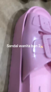 Sandal Wanita Ban 2 Gesper Karet Jelly Tebal Cantik - Balance 8083-1 36/41