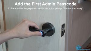 TUYA Apps Fingerprint Smart Door Lock Security Electronic Door Lock fingerprint door lock 50 fingerprint 100 password