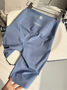 Womens Yoga Shorts High Waist Slimming Five-Quarter Length Thin Sport Fitness Cycling Pants Breathable Elastic Nylon Shorts