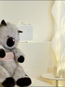 Fluffy Multi-Color Long Hair Cat Plush Toy Stuffed Animal with Fur Cat Plushie Super Soft Squishy Gift for Kids Teens Cat Lovers