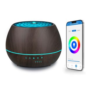 Tuya WiFi Humidifier 500ml Essential AROMA Oil Diffuser สมาร์ทหน้าแรก Ultrasonic Air Humidifier Mist Maker สําหรับ Alexa Google