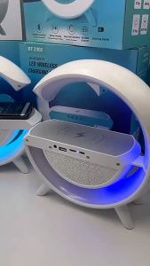 Loa Bluetooth Loa Bluetooth Nghe Nhạc Kiêm Trạm Sạc Nhanh Không Dây 15W Cho Điện Thoại Đèn Ngủ Decor Nhiều Hiệu Ứng Ánh Sáng 16 Triệu Màu Kết Nối Bluetooth 5.0 Điều Chỉnh Qua App Dễ Dàng